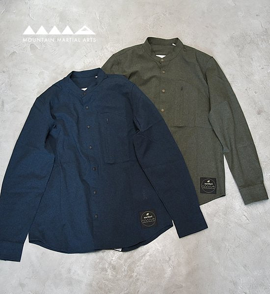 【Mountain Martial Arts】マウンテンマーシャルアーツ men's MMA×narifuri Dot Camo Band Collar Shirts "2Color"