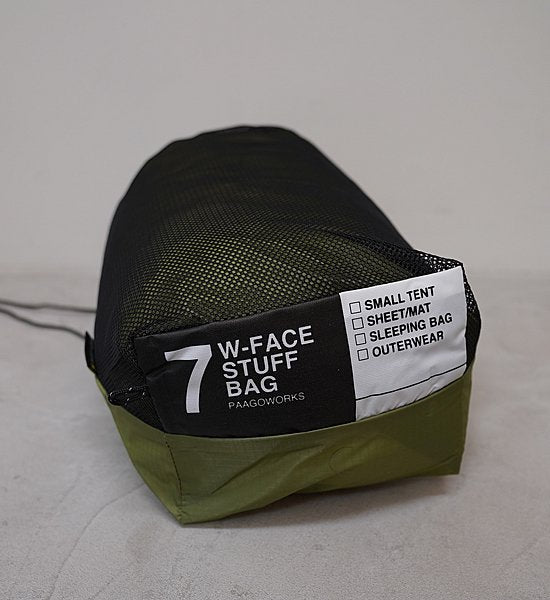 【PaaGo WORKS】パーゴワークス W-Face Stuffbag 7 "3Color"
