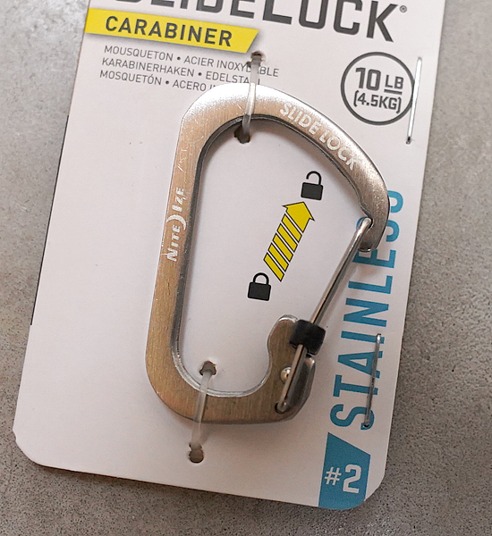 【NITE IZE】ナイトアイズ Slidelock Carabiner ♯2 "2Color" ※ネコポス可