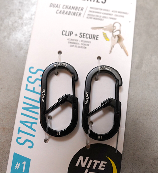 【NITE IZE】ナイトアイズ G Carabiner #1 (2個入り) "2Color" ※ネコポス可