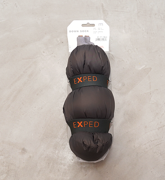 【EXPED】エクスペド Down Sock "Charcoal"