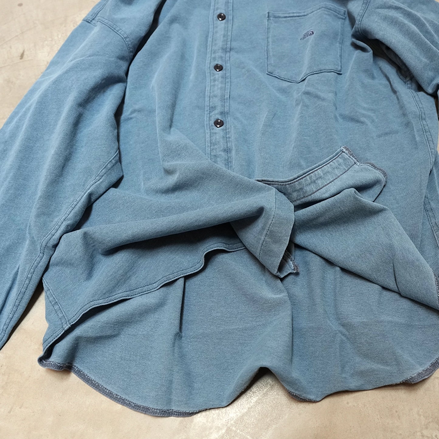 【THE NORTH FACE Purple Label】ノースフェイスパープルレーベル men's Mountain Hooded Shirt "Indigo Bleach"