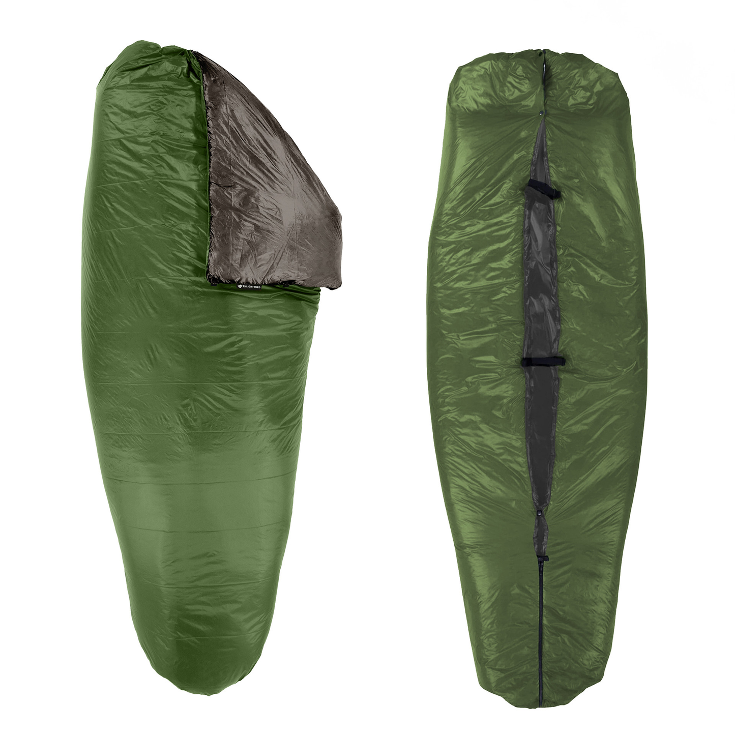 【ENLIGHTENED EQUIPMENT】エンライテンドイクイップメント Revelation Apex Sleeping Quilt ”Forest×Charcoal”