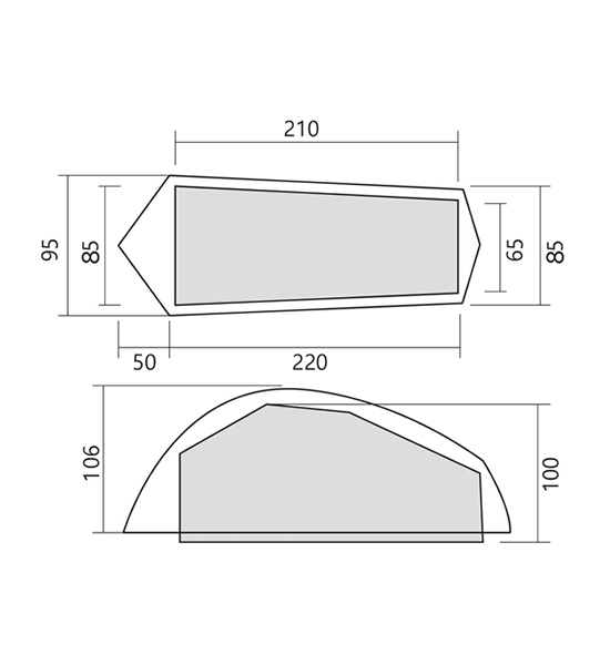 【ZEROGRAM】ゼログラム Thru Hiker 1p ZEROBONE (日本限定カラー)