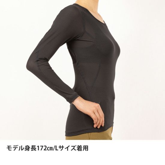 【finetrack】ファイントラック Women's Dry Layer Warm Bratop Long Sleeve "Graphite"