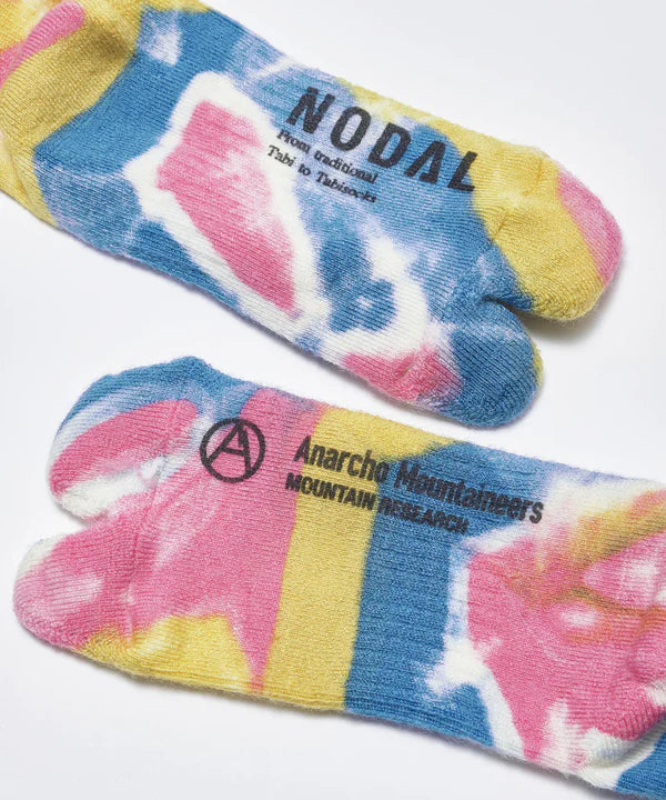 【Mountain Research】マウンテンリサーチ Tie Dye Tabi "Blue×Yellow×Pink" ※ネコポス可