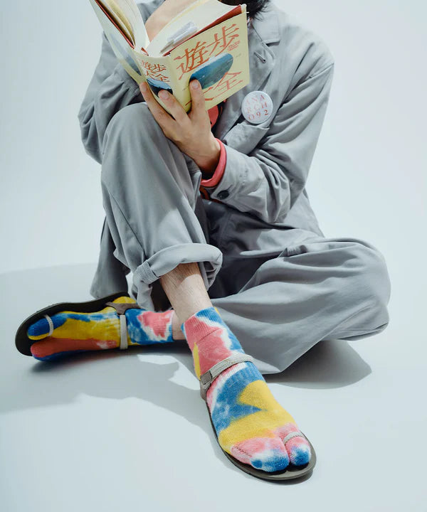 【Mountain Research】マウンテンリサーチ Tie Dye Tabi "Blue×Yellow×Pink" ※ネコポス可