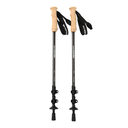 【and wander】アンドワンダー carbon trekking pole "Black"