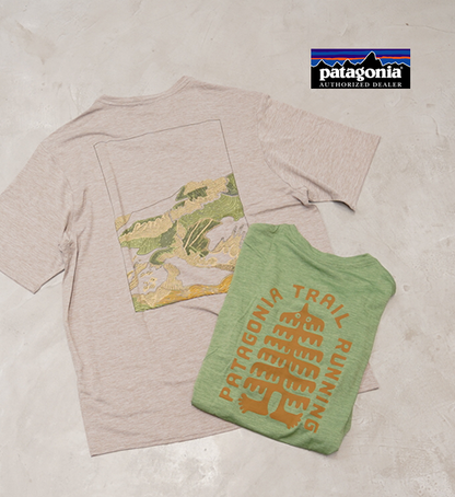 【patagonia】パタゴニア men's Capilene Cool Daily Graphic Shirt（Lands) "4Color" ※ネコポス可