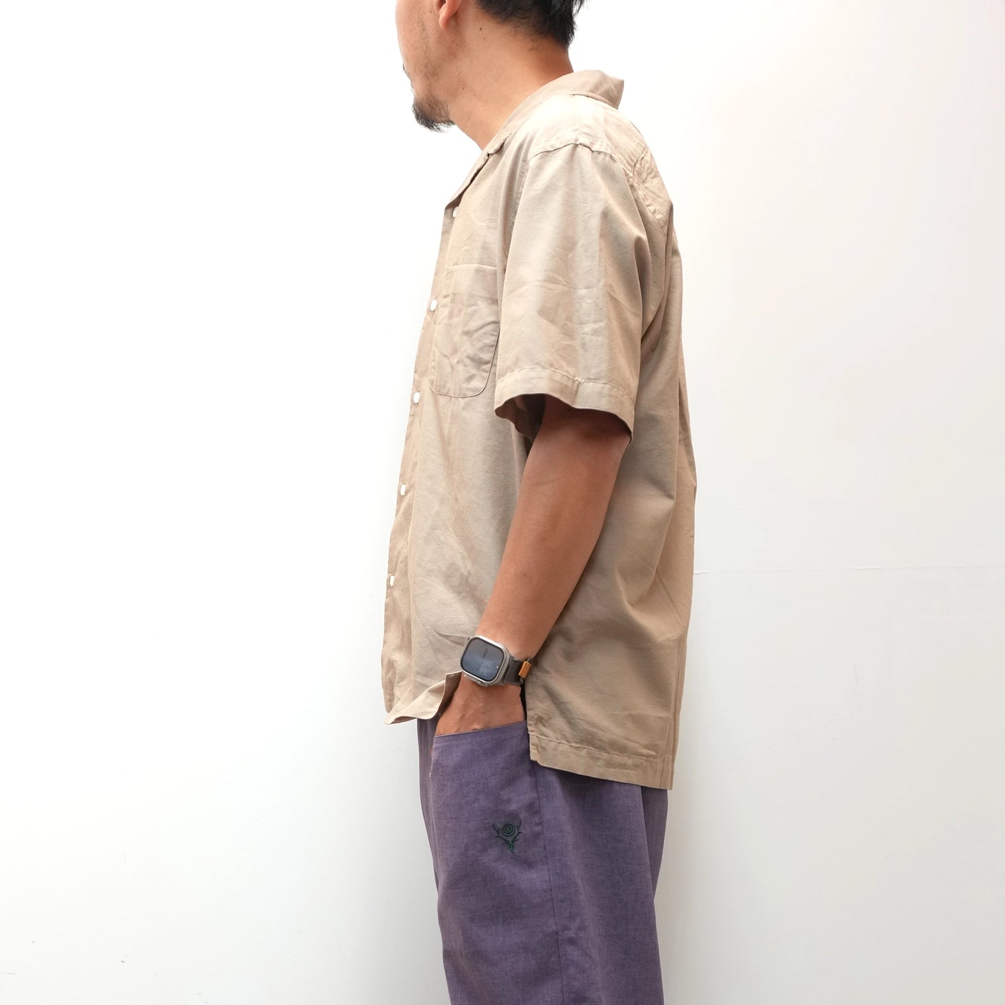 【nanamica】ナナミカ men's Open Collar Panama S/S Shirt "2Color"