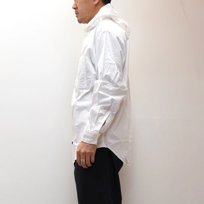 【THE NORTH FACE Purple Label】ノースフェイスパープルレーベル  men's Mountain Hooded Shirt "White"