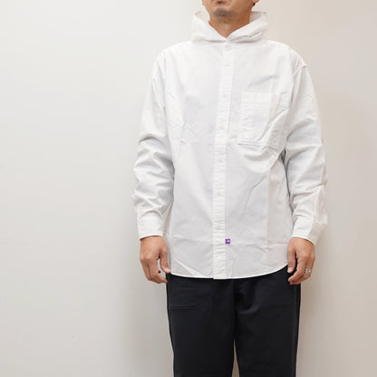 【THE NORTH FACE Purple Label】ノースフェイスパープルレーベル  men's Mountain Hooded Shirt "White"
