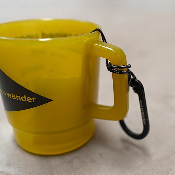【and wander】アンドワンダー and wander logo PP mug "７Color"