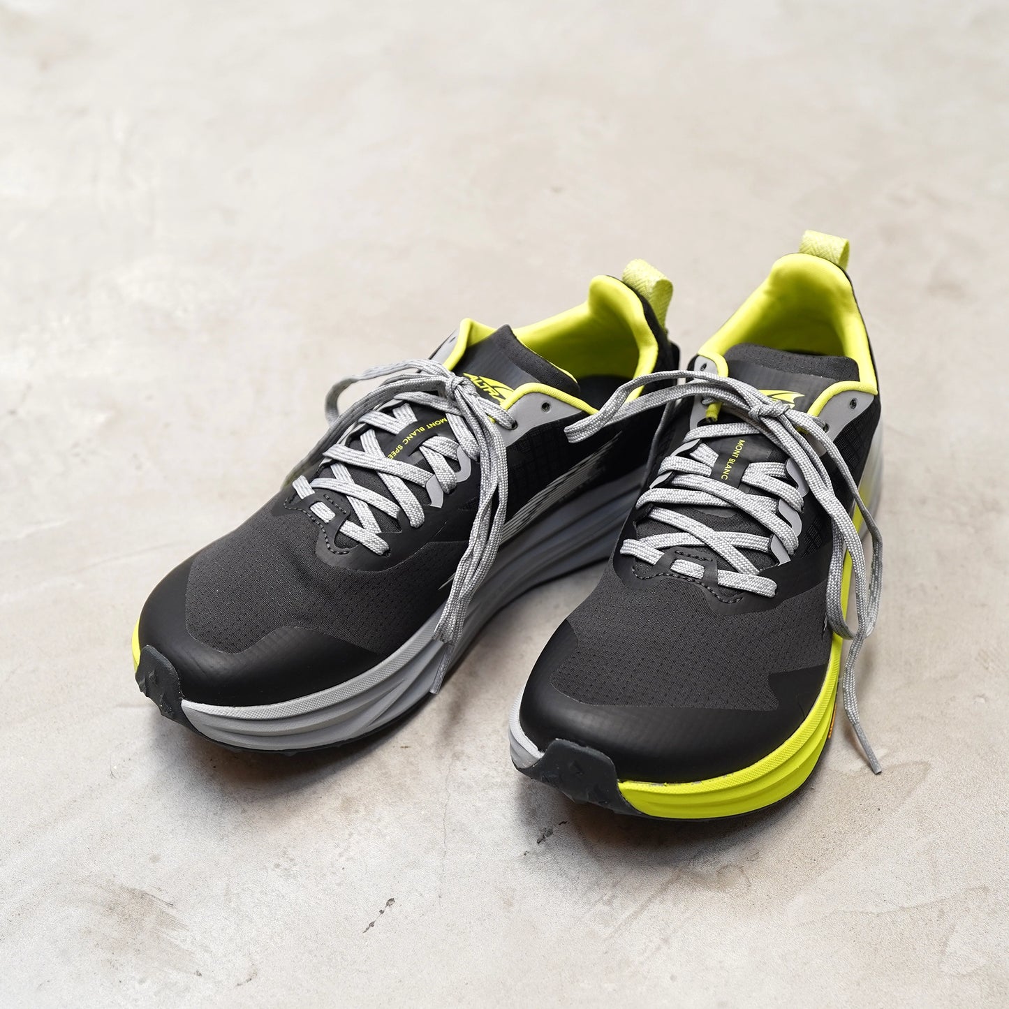 【ALTRA】アルトラ men's Mont Blanc Speed "Black×Lime"