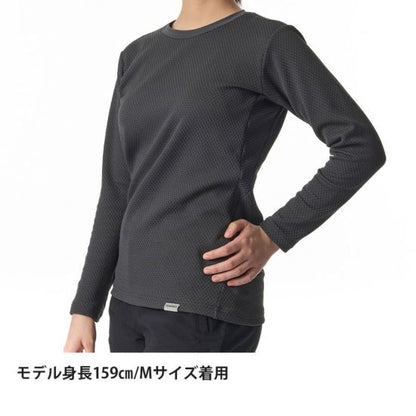 【finetrack】 ファイントラック women's ドラウトサーモロングスリーブ "カーボン"