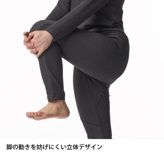 【finetrack】 ファイントラック women's ドラウトサーモタイツ "カーボン"