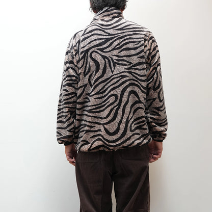 【South2 West8】サウスツーウエストエイト men's Piping Jacket-Poly Fleece/Printed "Beige"