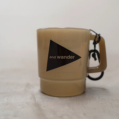 【and wander】アンドワンダー and wander logo PP mug "７Color"