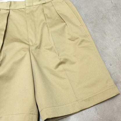 【nanamica】ナナミカ women's Double Pleated Chino Shorts "Khaki"