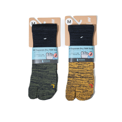 【MIYAGEN】ミヤゲン LW Separate Dry Tabi Socks Crew "2Color" ※ネコポス可