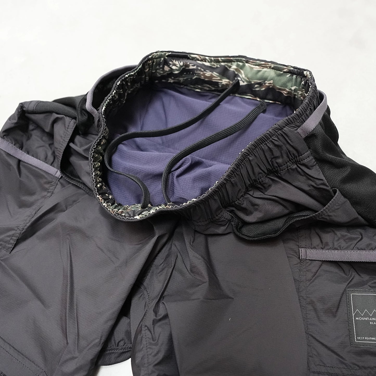 【Mountain Martial Arts】マウンテンマーシャルアーツ  unisex MMABB PERTEX® 7-pockets Run Shorts “Liger” “Black”