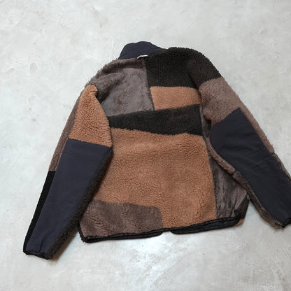 【and wander】アンドワンダー women's Mix boa jacket "2Color"