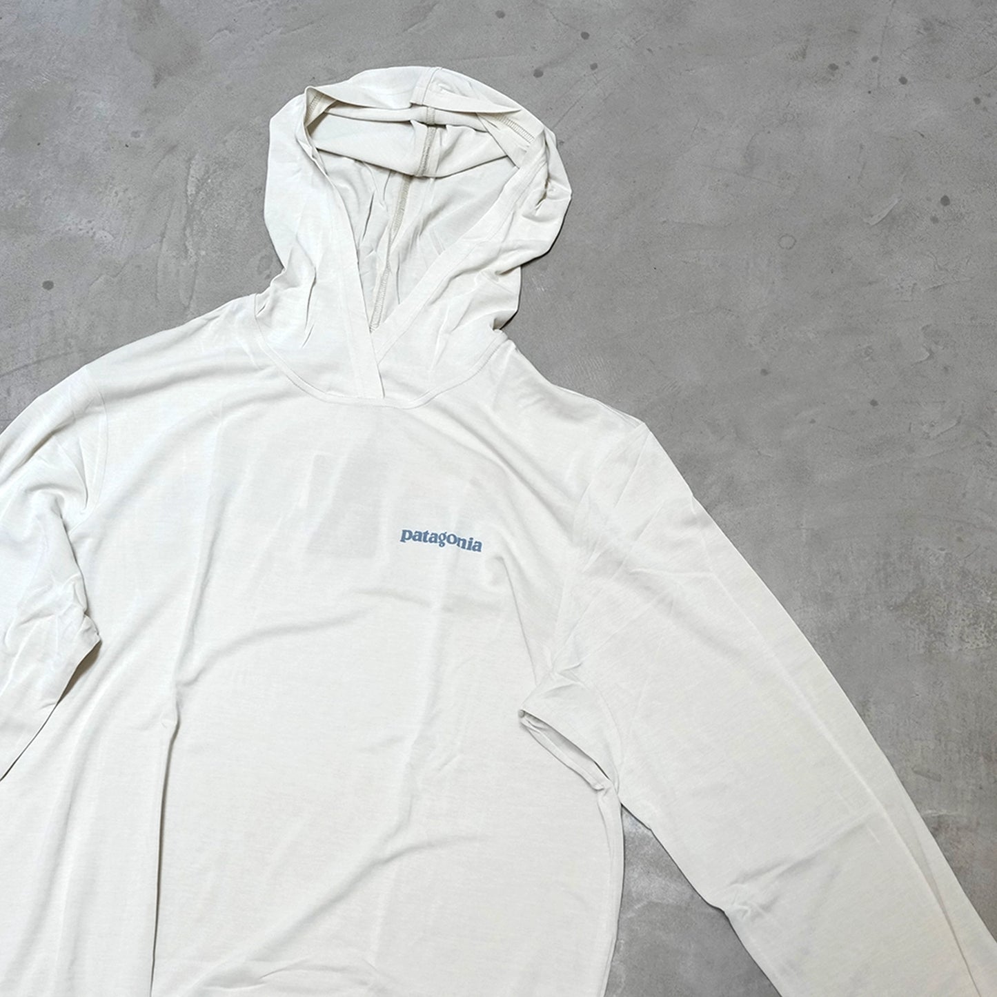 【patagonia】パタゴニア men's Capilene Cool Daily Hoody - Boardshort Logo "DYWH" ※ネコポス可