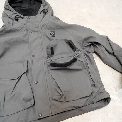 【South2 West8】サウスツーウエストエイト men's River Trek Utility Jacket-C/MO Ripstop "Gray"