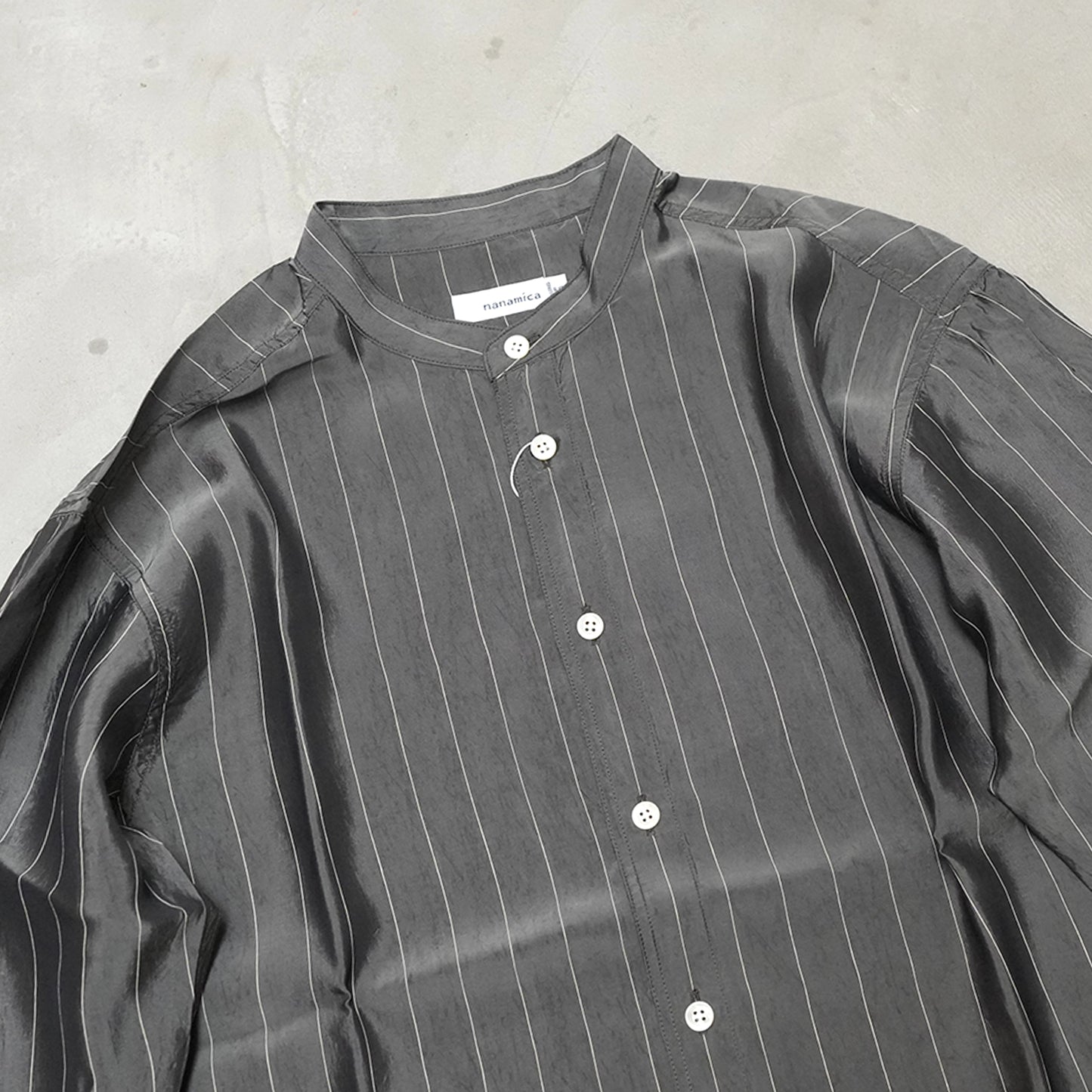 【nanamica】ナナミカ women's Band Collar Shirt "2Color"
