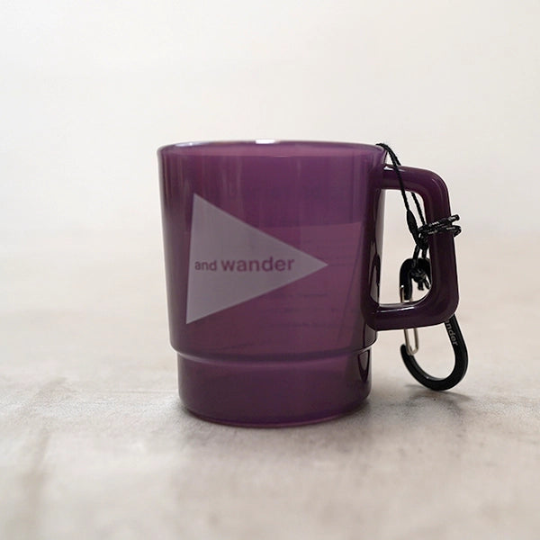 【and wander】アンドワンダー and wander logo PP mug "７Color"
