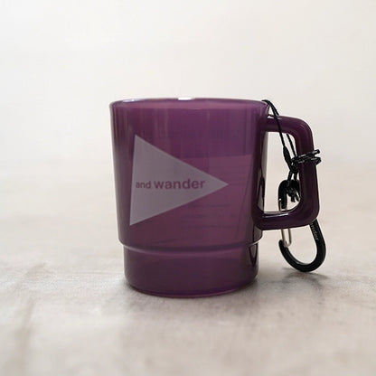 【and wander】アンドワンダー and wander logo PP mug "７Color"