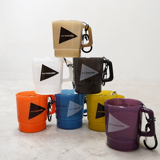 【and wander】アンドワンダー and wander logo PP mug "７Color"