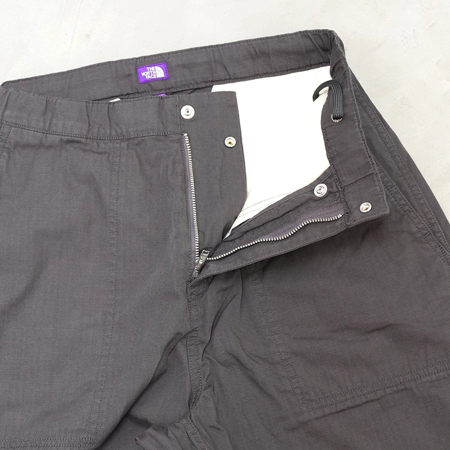 【THE NORTH FACE Purple Label】ノースフェイスパープルレーベル men's Ripstop Wide Cropped Field Pants "Asphalt Gray"