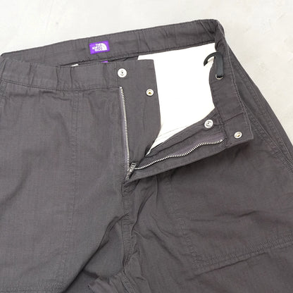 【THE NORTH FACE Purple Label】ノースフェイスパープルレーベル men's Ripstop Wide Cropped Field Pants "Asphalt Gray"