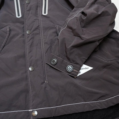 【and wander】アンドワンダー women's Fishtail Octa Coat "Black"