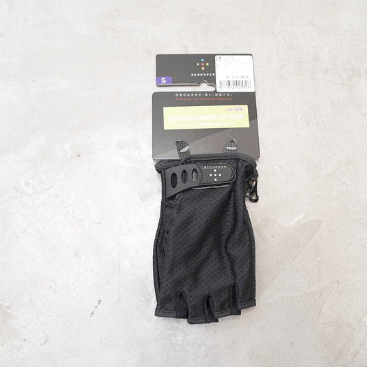 【AXESQUIN】アクシーズクイン Ventilation Finger Cut Glove "Black" ※ネコポス可
