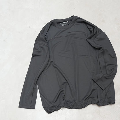 【and wander】アンドワンダー women's dry jersey LS T "Black" ※ネコポス可