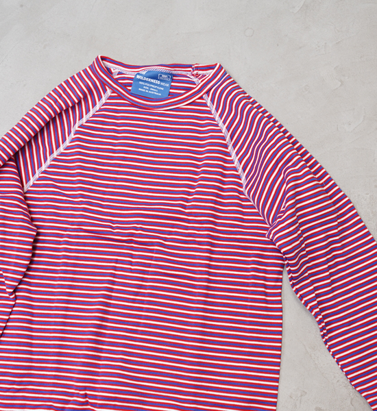 【WILDERNESS WEAR】ウィルダネスウェア PolyPRO+ 190 Long Sleeve Crew Stripe "4Color"
