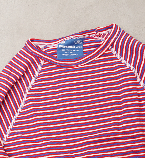 【WILDERNESS WEAR】ウィルダネスウェア PolyPRO+ 190 Long Sleeve Crew Stripe "4Color"