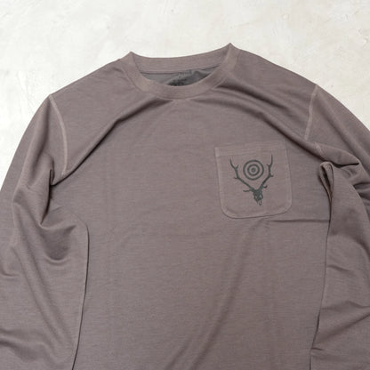 【South2 West8】サウスツーウエストエイト men's L/S Round Pocket Tee-Circle Horn "3Color" ※ネコポス可