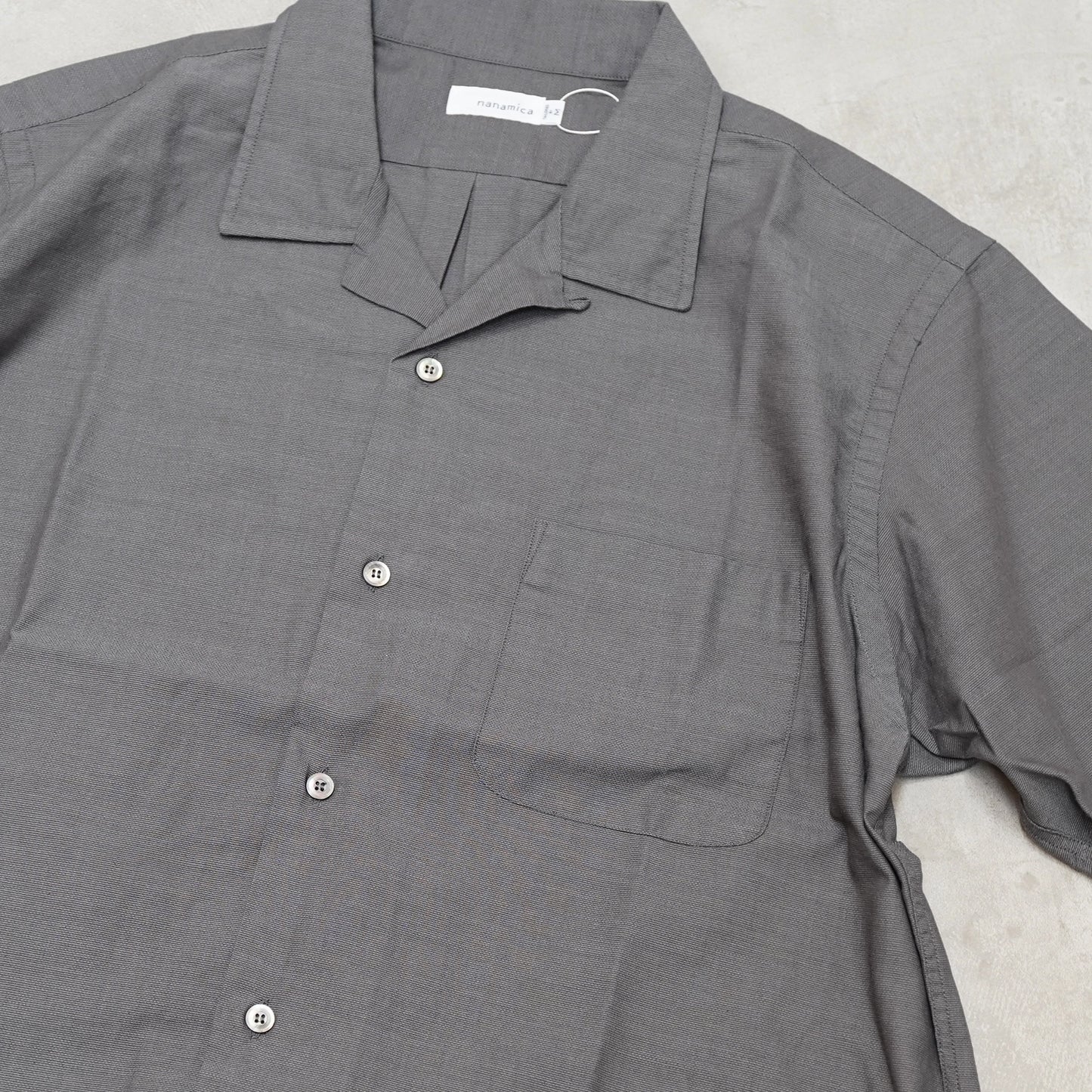 【nanamica】ナナミカ men's Open Collar Panama S/S Shirt "2Color"