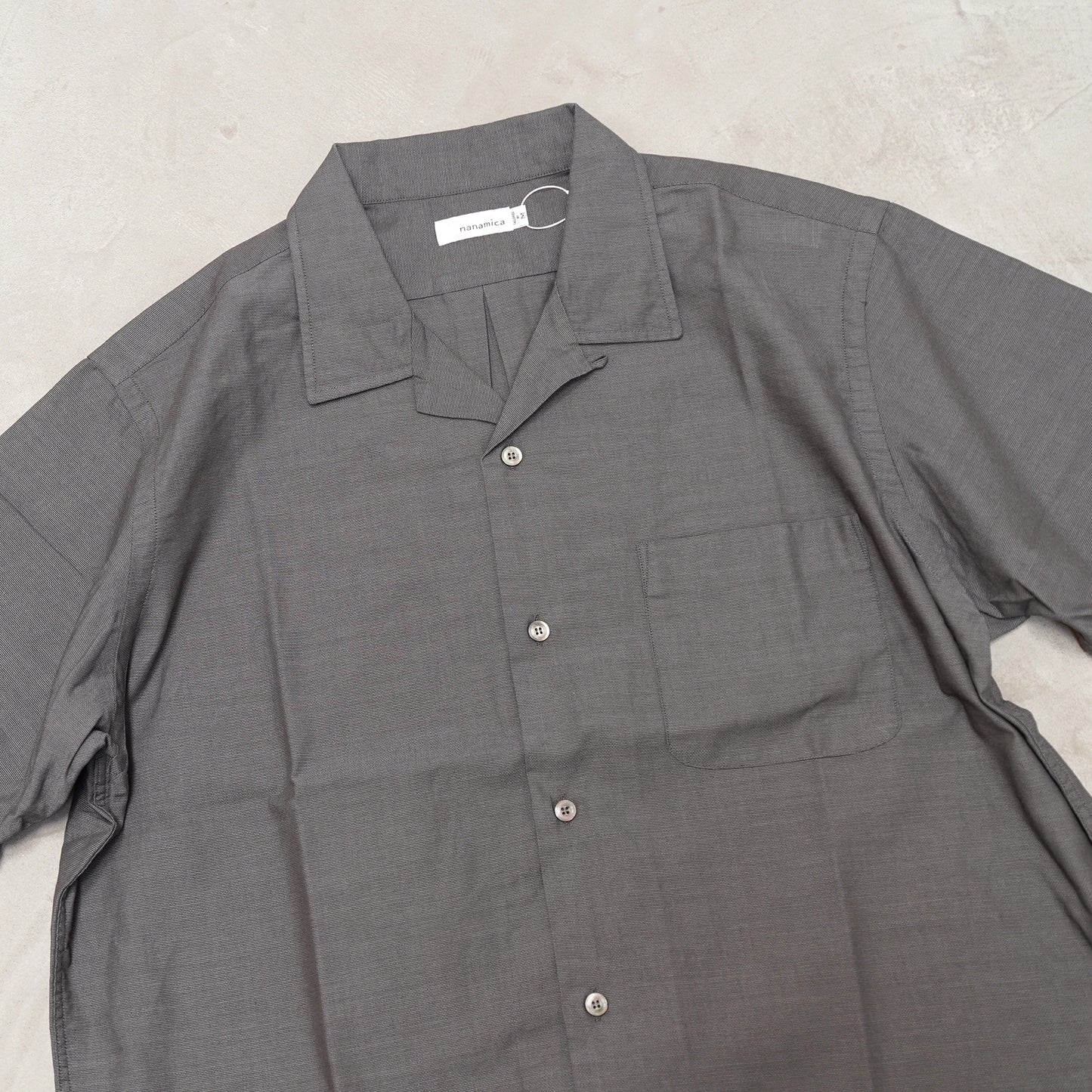 【nanamica】ナナミカ men's Open Collar Panama S/S Shirt "2Color"