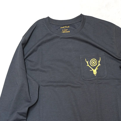 【South2 West8】サウスツーウエストエイト men's L/S Round Pocket Tee-Circle Horn "3Color" ※ネコポス可