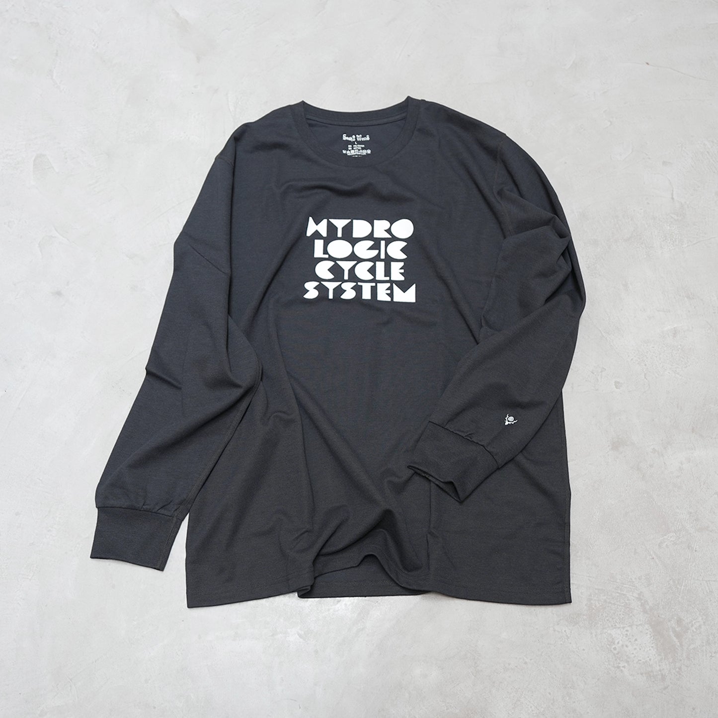 【South2 West8】サウスツーウエストエイト men's L/S Crew Neck Tee-HYDRO CYCLE SYSTEM "Black" ※ネコポス可