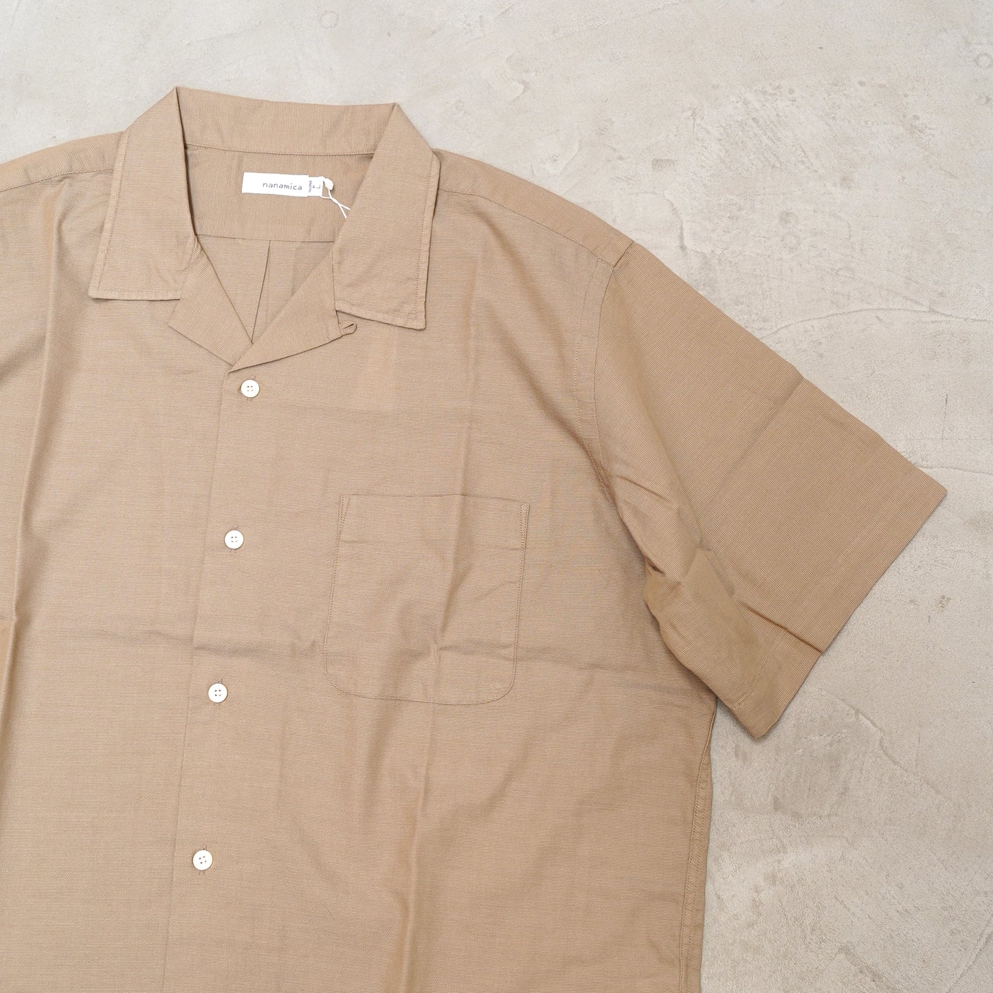 【nanamica】ナナミカ men's Open Collar Panama S/S Shirt "2Color"