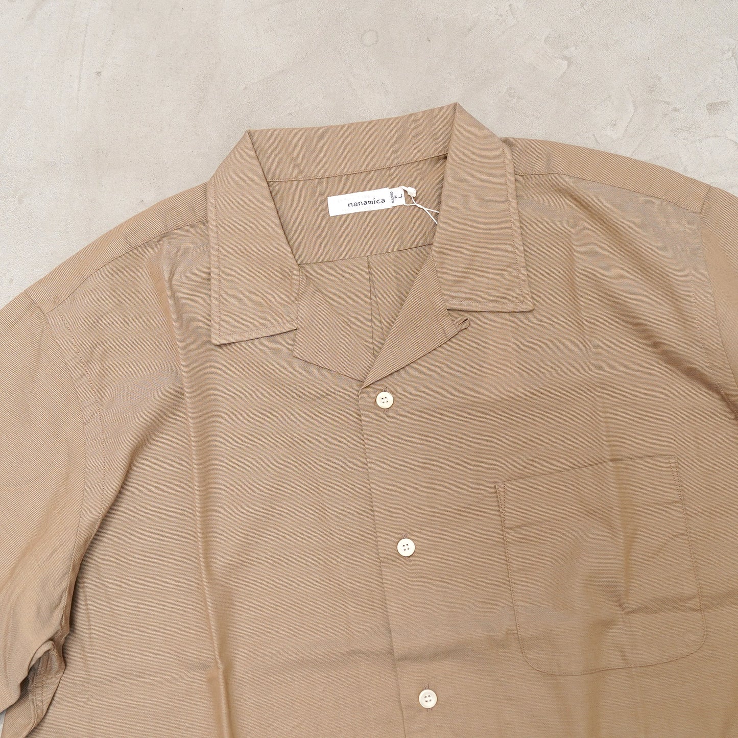 【nanamica】ナナミカ men's Open Collar Panama S/S Shirt "2Color"