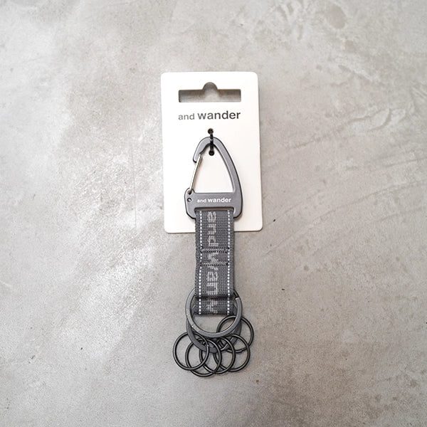 【and wander】アンドワンダー key hook "3Color"  ※ネコポス可