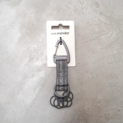 【and wander】アンドワンダー key hook "3Color"  ※ネコポス可
