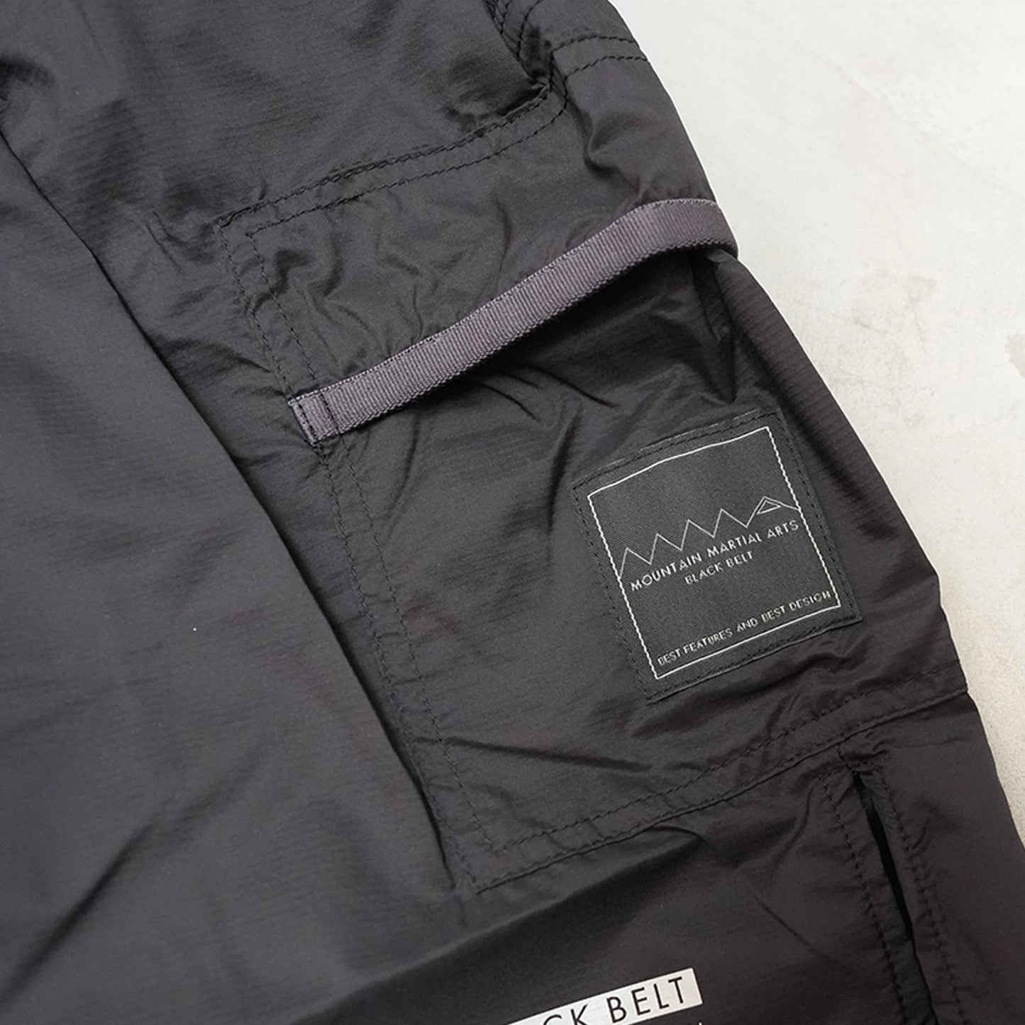 【Mountain Martial Arts】マウンテンマーシャルアーツ  unisex MMABB PERTEX® 7-pockets Run Shorts “Liger” “Black”