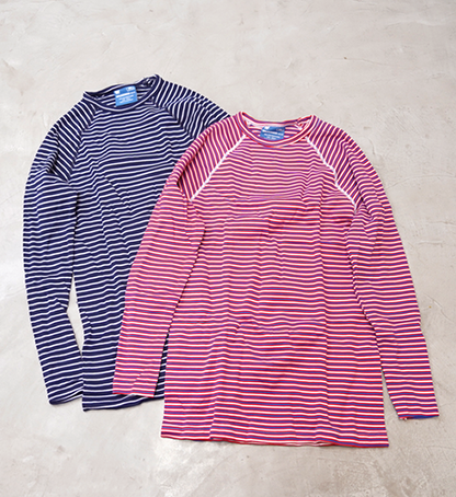 【WILDERNESS WEAR】ウィルダネスウェア PolyPRO+ 190 Long Sleeve Crew Stripe "4Color"